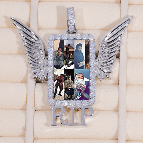 RIP WING 3D CUSTOM PICTURE PENDANT