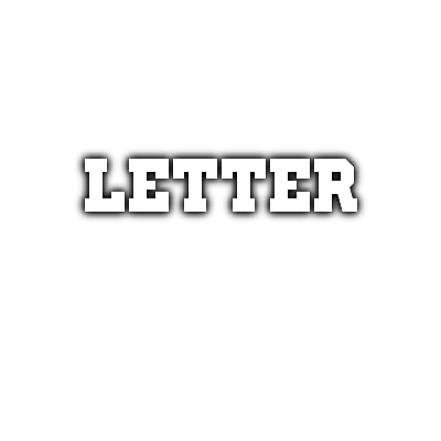 Custom Letters Two Layer Glow In The Dark Necklace