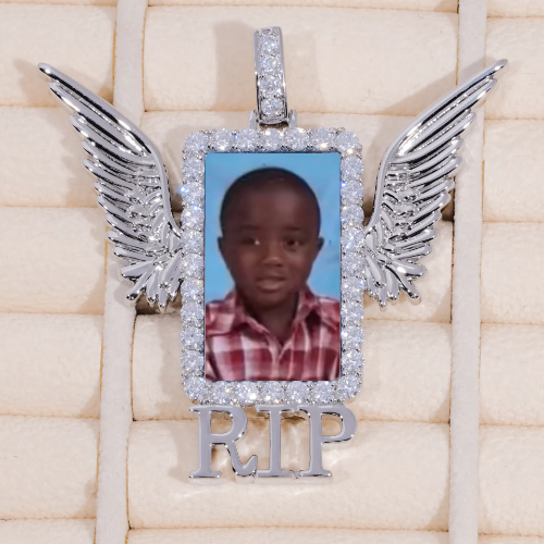 RIP WING 3D CUSTOM PICTURE PENDANT