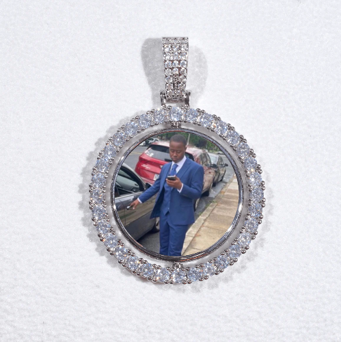 3D Spinning 2-Faced Custom Picture Pendant