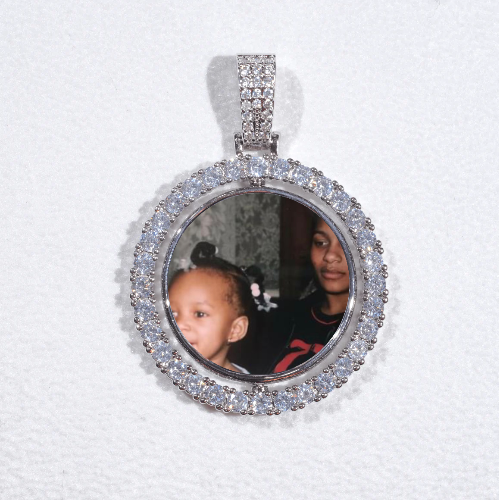 3D Spinning 2-Faced Custom Picture Pendant