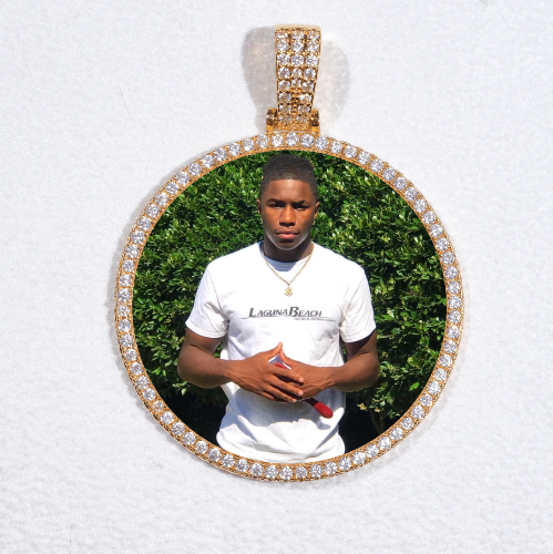 MEDIUM 3D CIRCLE CUSTOM PICTURE PENDANT