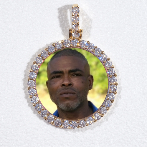 3D CIRCLE CUSTOM PICTURE PENDANT SMALL SIZE