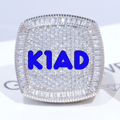 CUSTOM LETTER 3D ICED RING