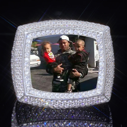 3D CUSTOM PICTURE ICED RING
