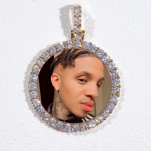 3D CIRCLE CUSTOM PICTURE PENDANT SMALL SIZE