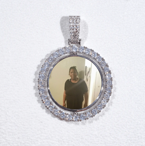 3D Spinning 2-Faced Custom Picture Pendant