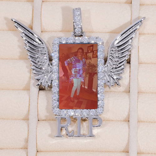 RIP WING 3D CUSTOM PICTURE PENDANT