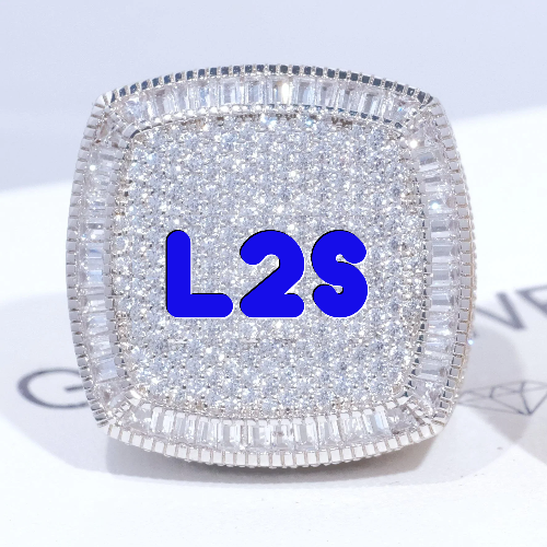 CUSTOM LETTER 3D ICED RING