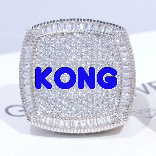 CUSTOM LETTER 3D ICED RING