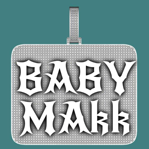 CUSTOM LETTER NECKLACE 3D BIG SQUARE