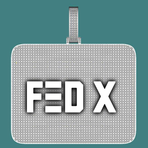 CUSTOM LETTER NECKLACE 3D BIG SQUARE