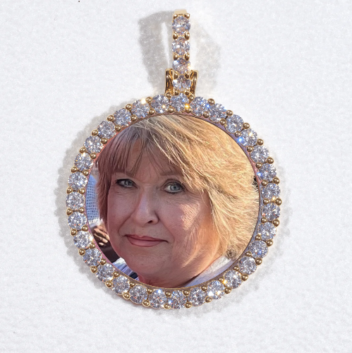 3D CIRCLE CUSTOM PICTURE PENDANT SMALL SIZE