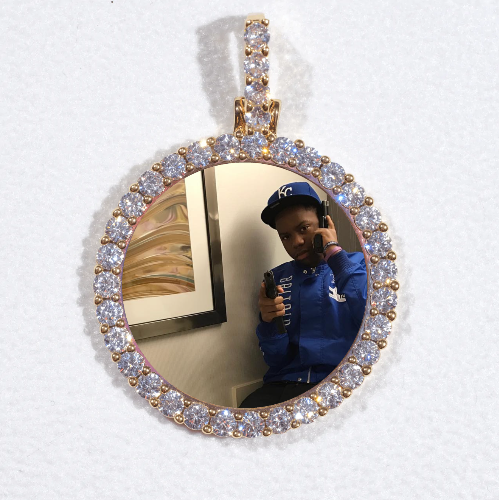 3D CIRCLE CUSTOM PICTURE PENDANT SMALL SIZE