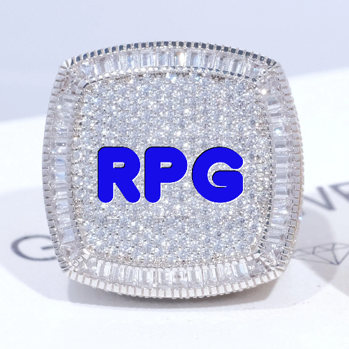 CUSTOM LETTER 3D ICED RING