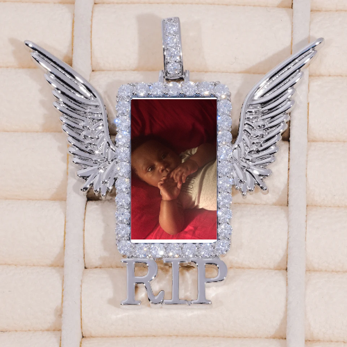 RIP WING 3D CUSTOM PICTURE PENDANT