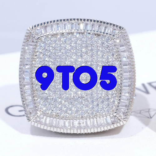 CUSTOM LETTER 3D ICED RING