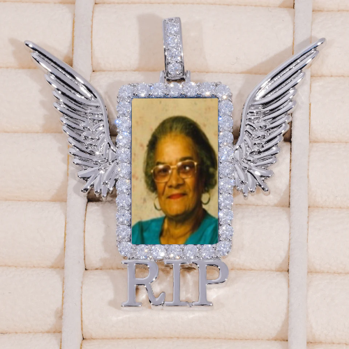 RIP WING 3D CUSTOM PICTURE PENDANT