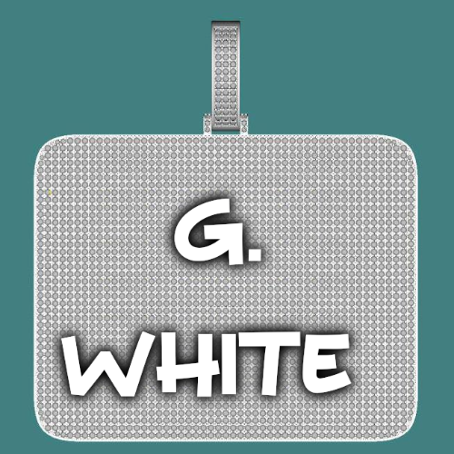 CUSTOM LETTER NECKLACE 3D BIG SQUARE