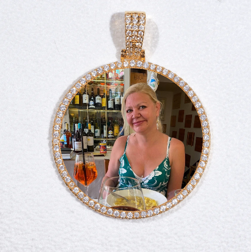 MEDIUM 3D CIRCLE CUSTOM PICTURE PENDANT