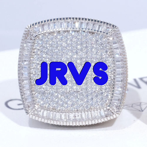 CUSTOM LETTER 3D ICED RING