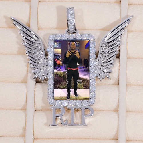 RIP WING 3D CUSTOM PICTURE PENDANT