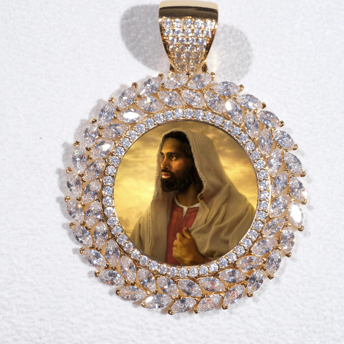 Large 3D Wheat Ear Custom Picture Pendant