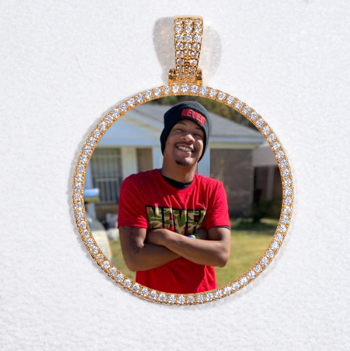 MEDIUM 3D CIRCLE CUSTOM PICTURE PENDANT