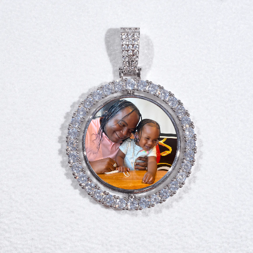 3D Spinning 2-Faced Custom Picture Pendant