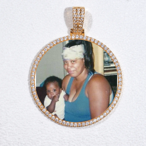 MEDIUM 3D CIRCLE CUSTOM PICTURE PENDANT