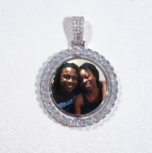 3D Spinning 2-Faced Custom Picture Pendant