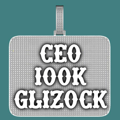 CUSTOM LETTER NECKLACE 3D BIG SQUARE