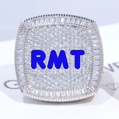 CUSTOM LETTER 3D ICED RING