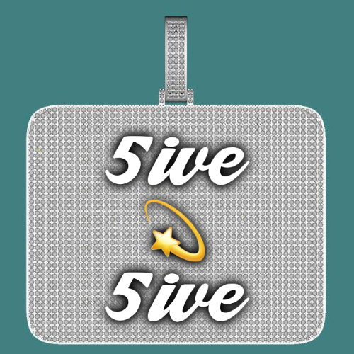 CUSTOM LETTER NECKLACE 3D BIG SQUARE