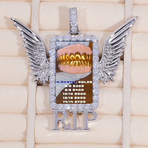RIP WING 3D CUSTOM PICTURE PENDANT
