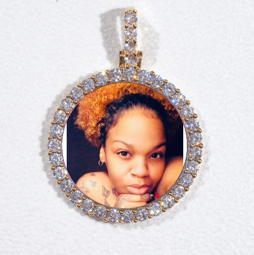 3D CIRCLE CUSTOM PICTURE PENDANT SMALL SIZE