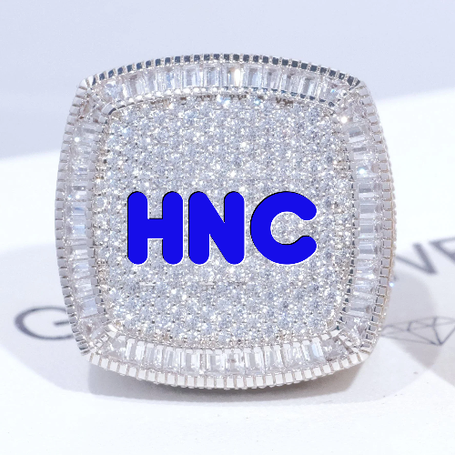 CUSTOM LETTER 3D ICED RING