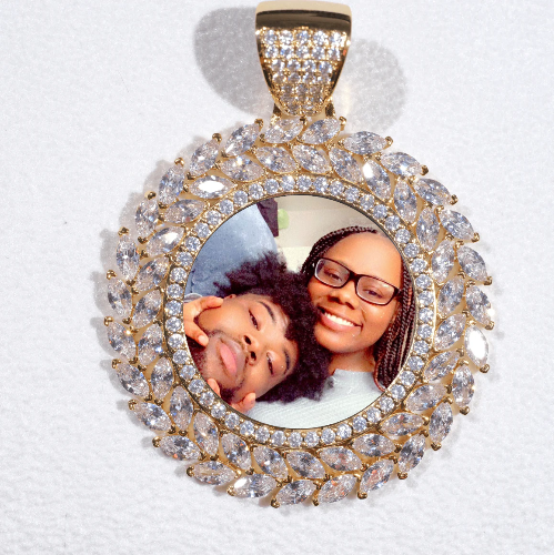 Large 3D Wheat Ear Custom Picture Pendant