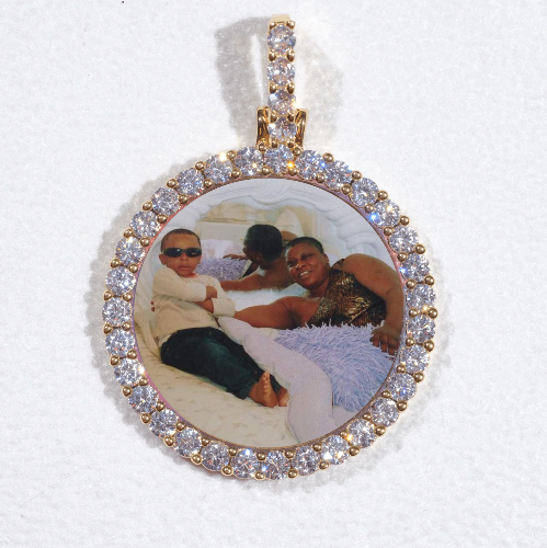 3D CIRCLE CUSTOM PICTURE PENDANT SMALL SIZE