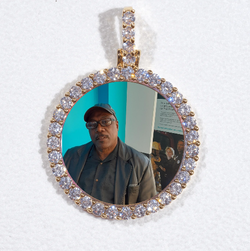 3D CIRCLE CUSTOM PICTURE PENDANT SMALL SIZE