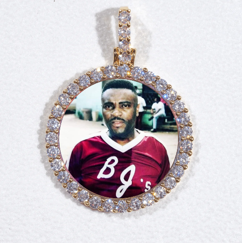 3D CIRCLE CUSTOM PICTURE PENDANT SMALL SIZE