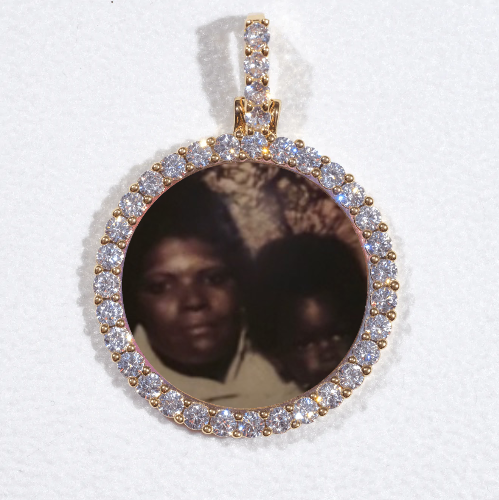 3D CIRCLE CUSTOM PICTURE PENDANT SMALL SIZE