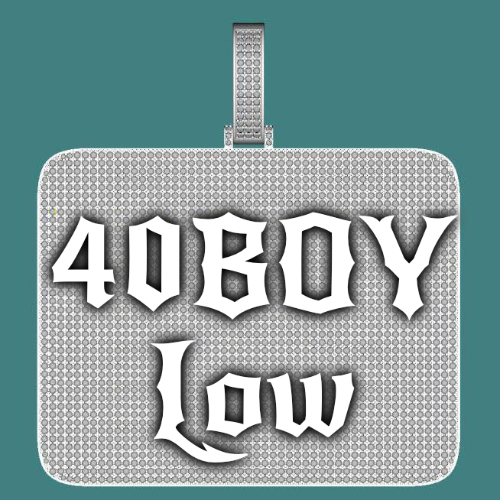 CUSTOM LETTER NECKLACE 3D BIG SQUARE