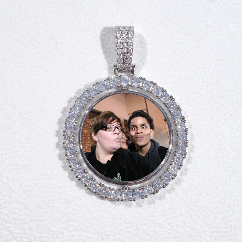 3D Spinning 2-Faced Custom Picture Pendant