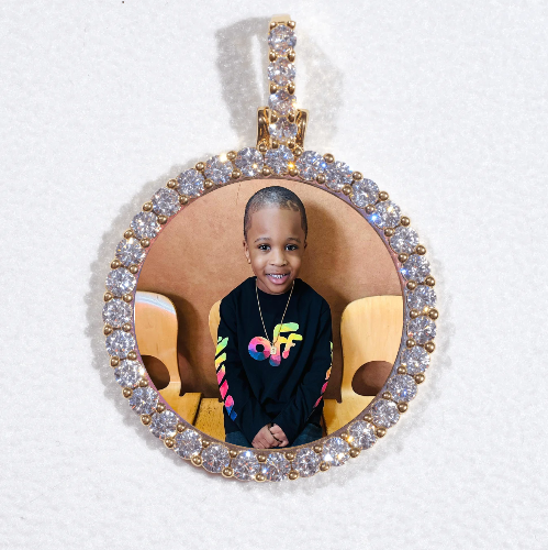 3D CIRCLE CUSTOM PICTURE PENDANT SMALL SIZE