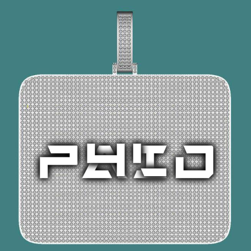 CUSTOM LETTER NECKLACE 3D BIG SQUARE