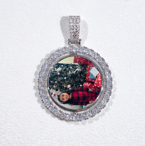 3D Spinning 2-Faced Custom Picture Pendant