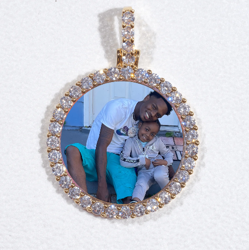 3D CIRCLE CUSTOM PICTURE PENDANT SMALL SIZE