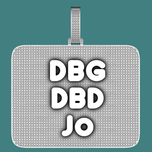 CUSTOM LETTER NECKLACE 3D BIG SQUARE