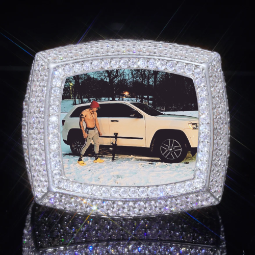 3D CUSTOM PICTURE ICED RING